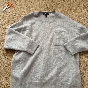 Banana Republic Gray Crewneck Sweater Soft Knit